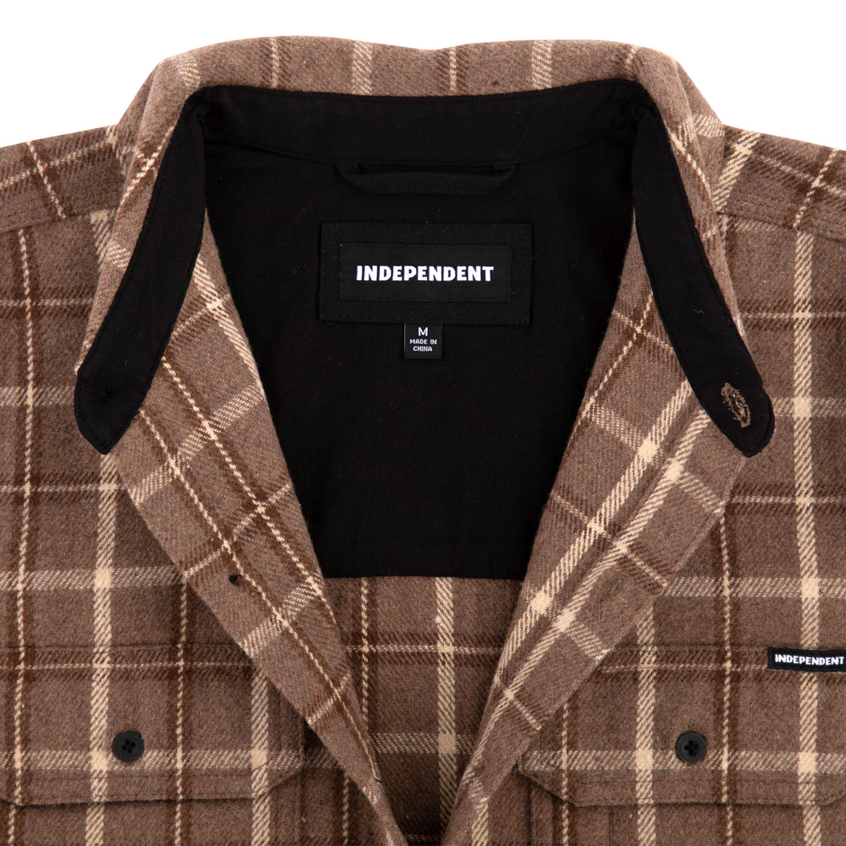 Independent Belmont L/s Flannel Top Brown/Tan
