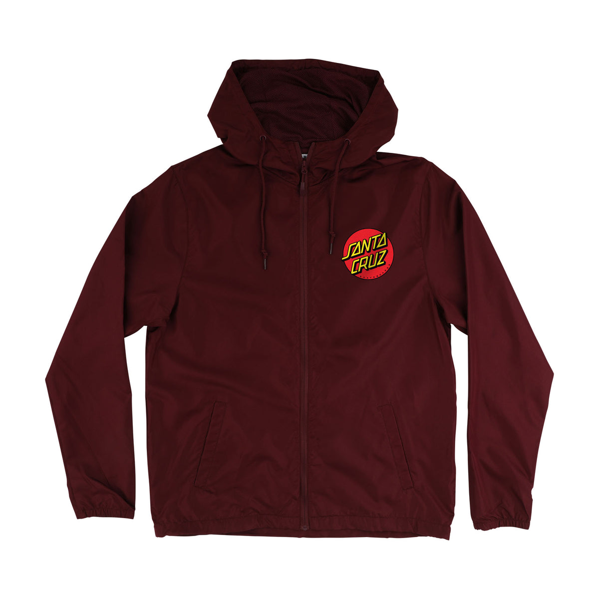 Santa Cruz Cruz Hooded Windbreaker L/s Jacket Maroon