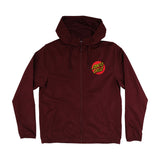 Santa Cruz Cruz Hooded Windbreaker L/s Jacket Maroon