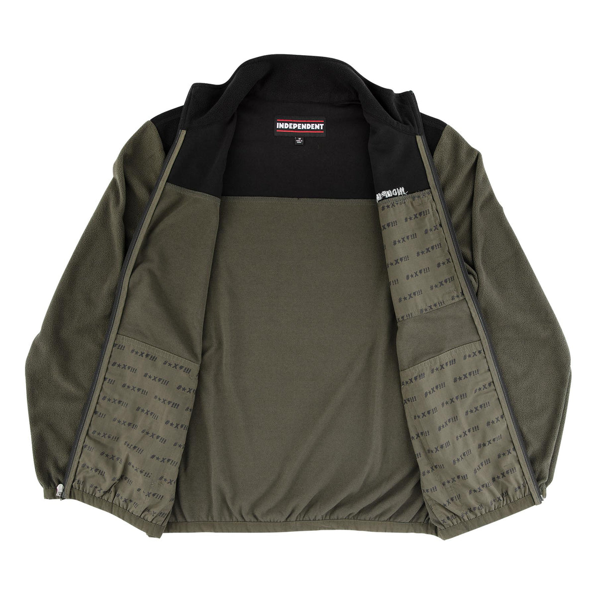 Independent BTG Fleece L/s Jacket Army/Black