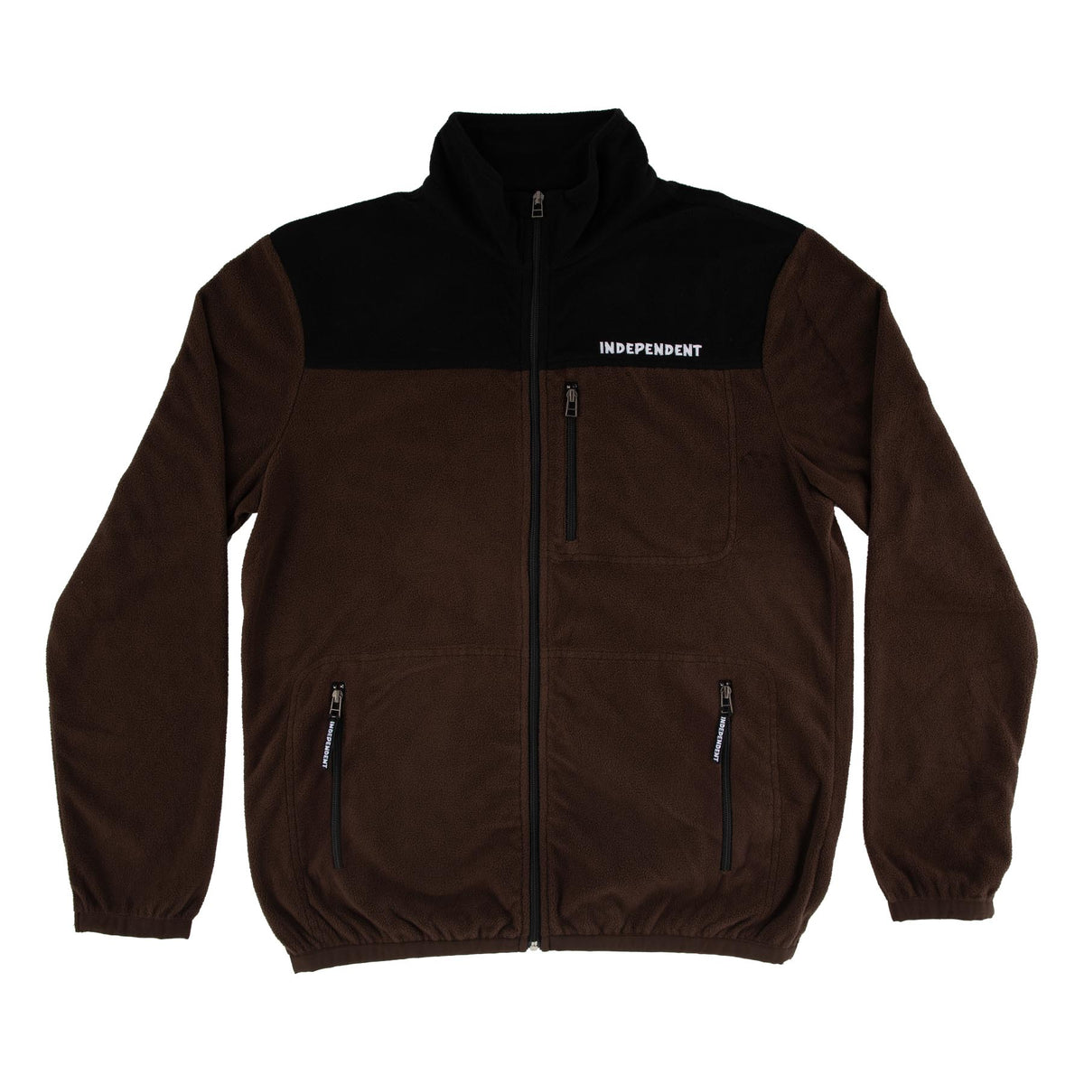Independent BTG Fleece L/s Jacket Dark Brown/Black