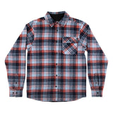 Santa Cruz Classic L/s Flannel Top Blue Plaid