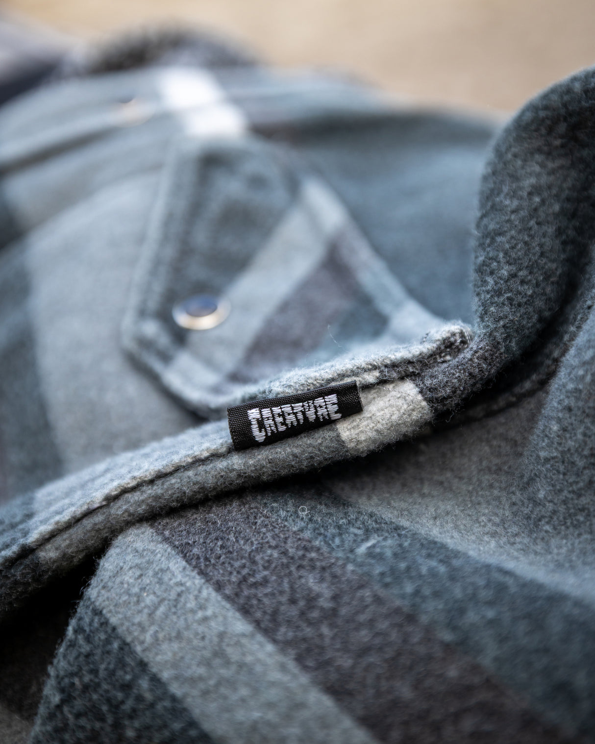 Creature Horizon Grey Scale L/s Flannel Shirt
