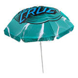 Santa Cruz Wave Dot Teal Beach Umbrella
