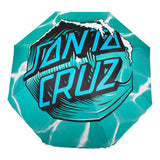 Santa Cruz Wave Dot Teal Beach Umbrella