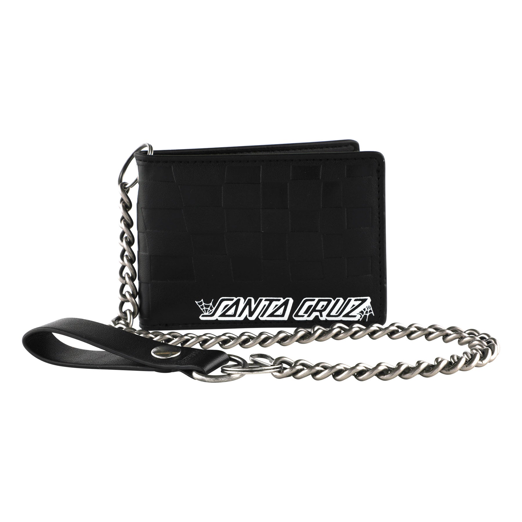 Santa Cruz Check Web Strip Chain Wallet Black – Long Beach Skate Co
