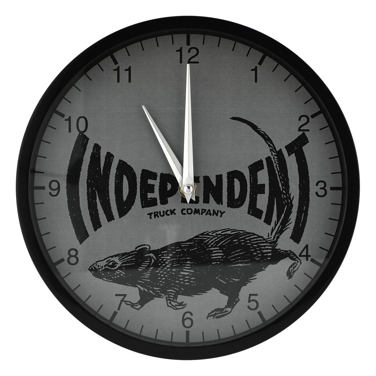 Independent Rat Race Clock Black/Parchment