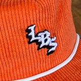 Long Beach Skate LBS Long Side Corduroy Rope Orange Snapback Hat