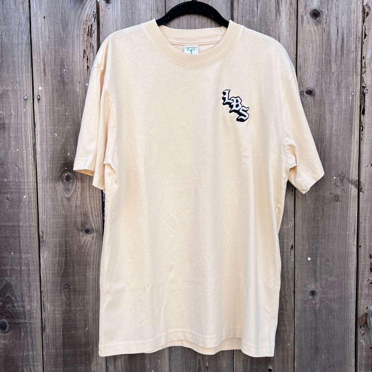 Long Beach Skate Co LBS Long Side White Cap Off White Oversized S/s Shirt