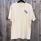 Long Beach Skate Co LBS Long Side White Cap Off White Oversized S/s Shirt