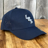 Long Beach Skate LBS Long Side Performance Water Repellent Navy Snapback Hat