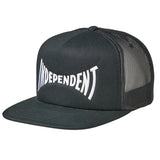 Independent Span Mesh Black Trucker Snapback Hat