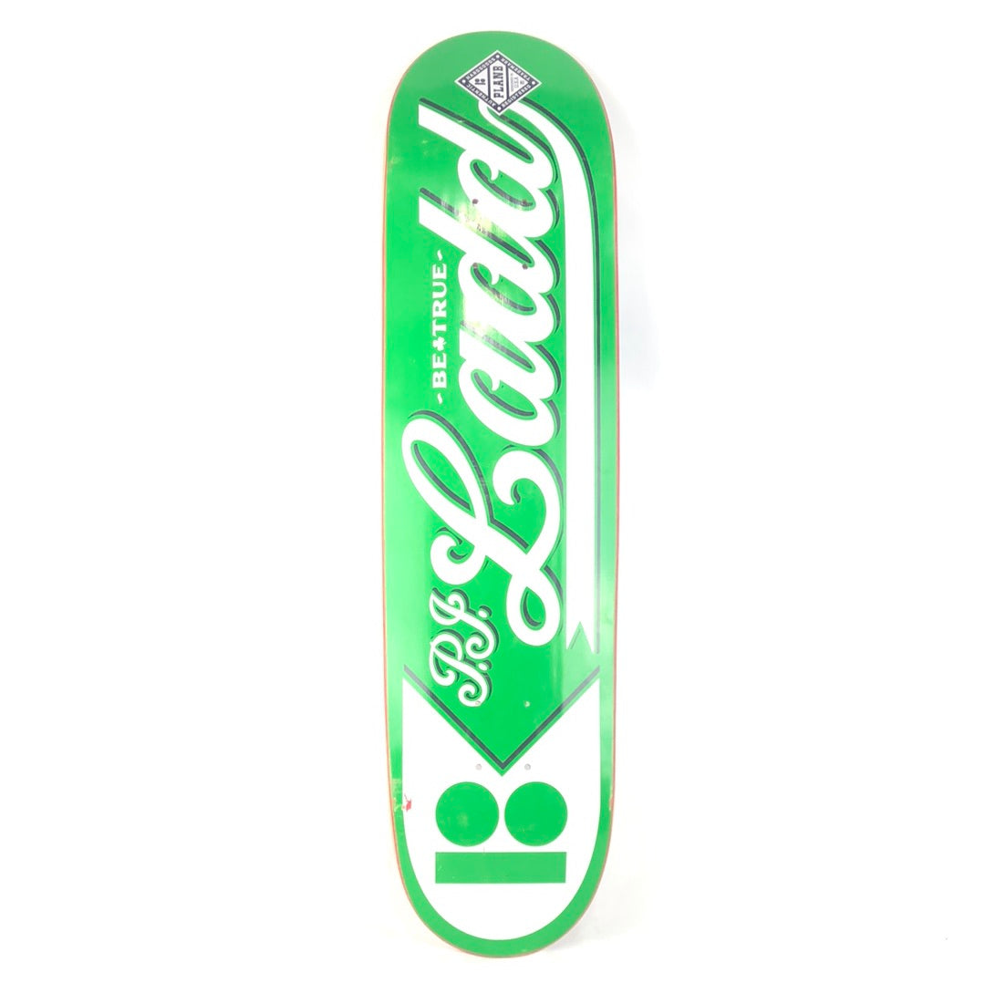 Plan B PJ Ladd Pro Model Black/White/Green 7.75'' Skateboard Deck