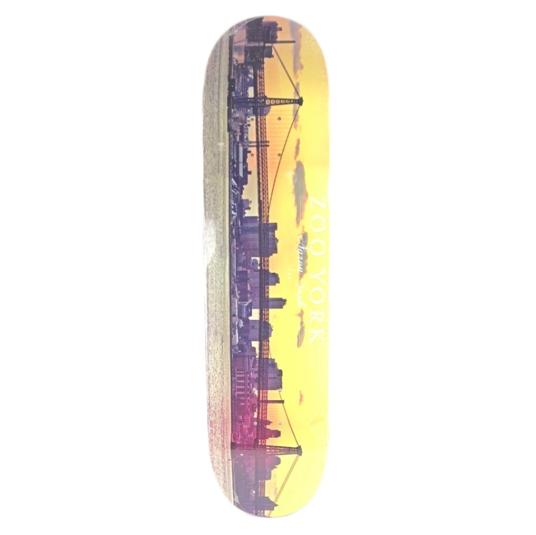 Zoo York Aaron Suski Skyline Blue/Yellow 8" Skateboard Deck