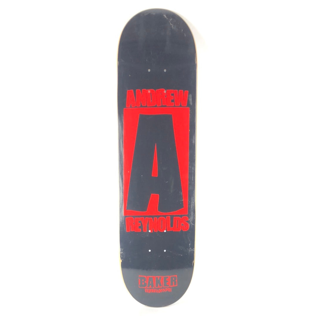 Baker Andrew Reynolds Bold 'A' Black/Red 8.5" Skateboard Deck