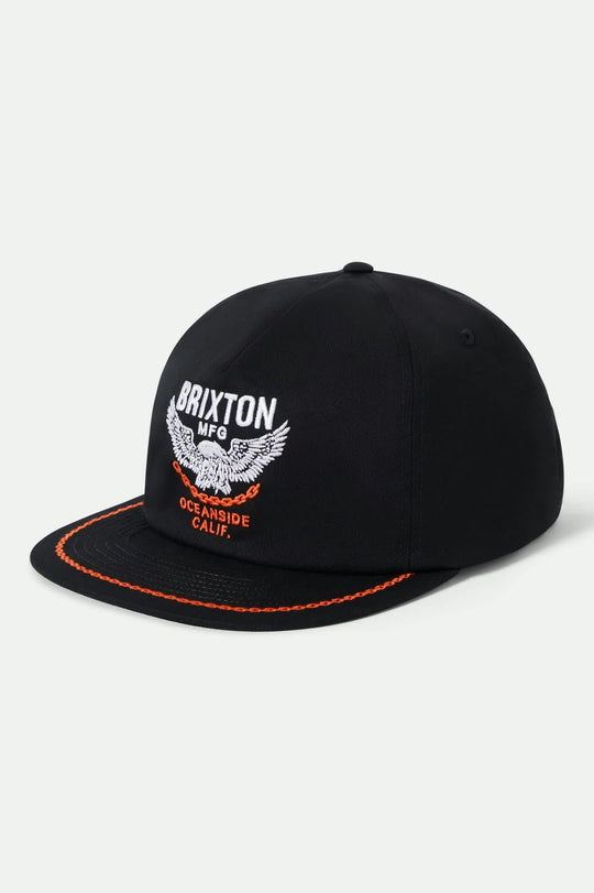 Brixton Waller HP Black Snapback Hat – Long Beach Skate Co