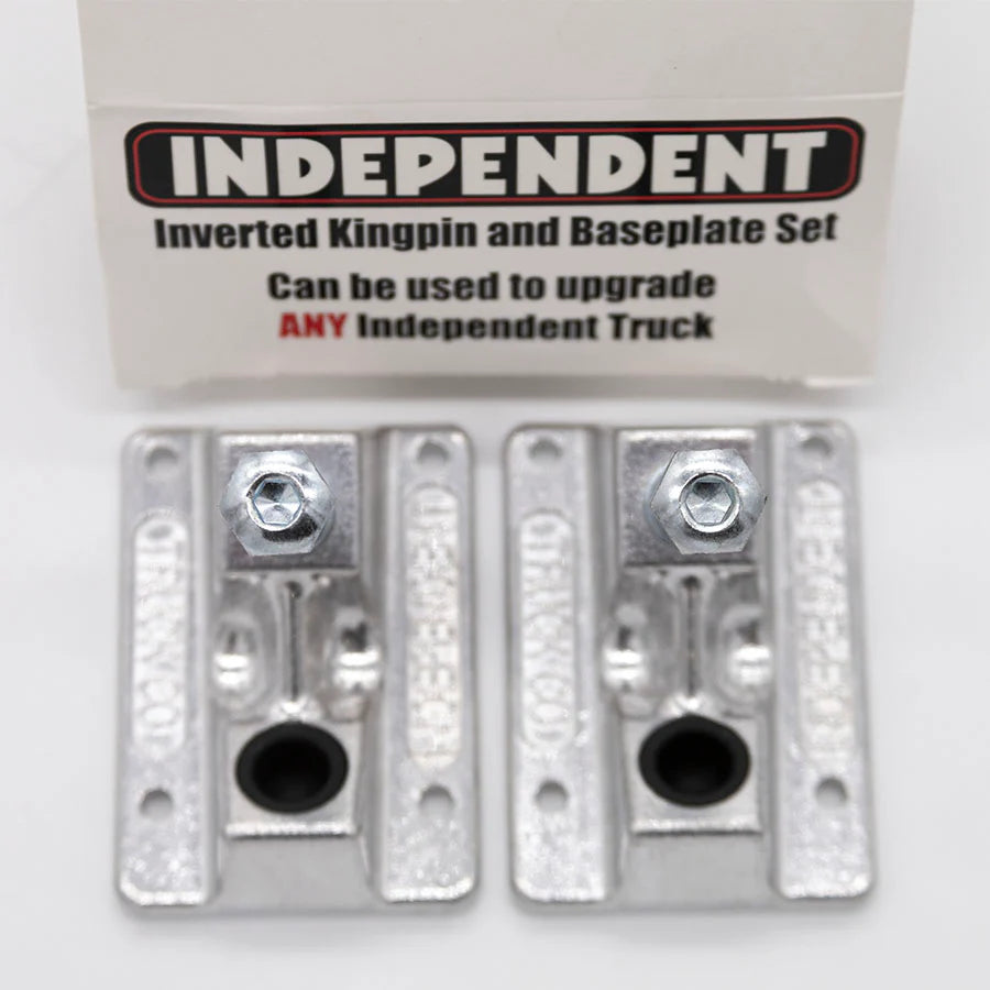 Independent Inverted Kingpin Raw Silver Baseplate Set