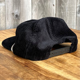 Long Beach Skate LBS Long Side Corduroy Rope Black Snapback Hat