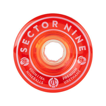 Sector Nine Nineballs Red 65mm 78a Cruiser Skateboard Wheels