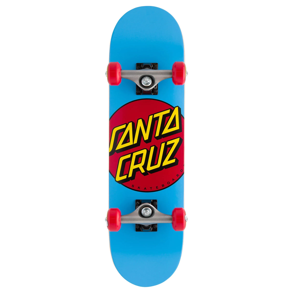 Santa Cruz Classic Dot Light Blue 7.25" Super Micro Complete Skateboard