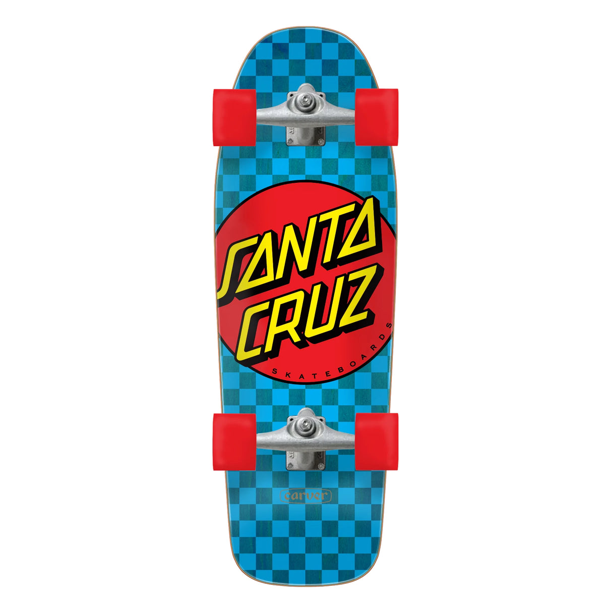 Santa Cruz x Carver Classic Dot Check 9.8" x 30.2" Surfskate Complete