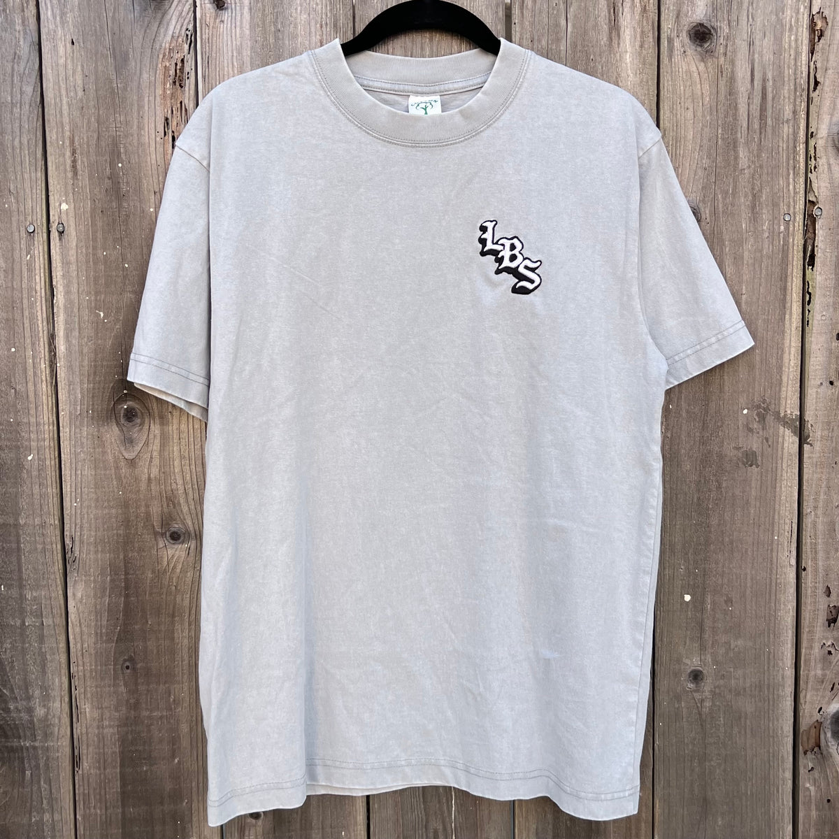 Long Beach Skate Co LBS Long Side Vintage Gray Oversized S/s Shirt