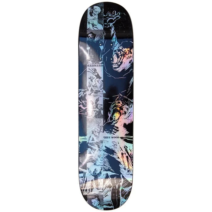 Madness Trey Downward Wood Holographic Super Sap Resin 7 8.25" Skateboard Deck