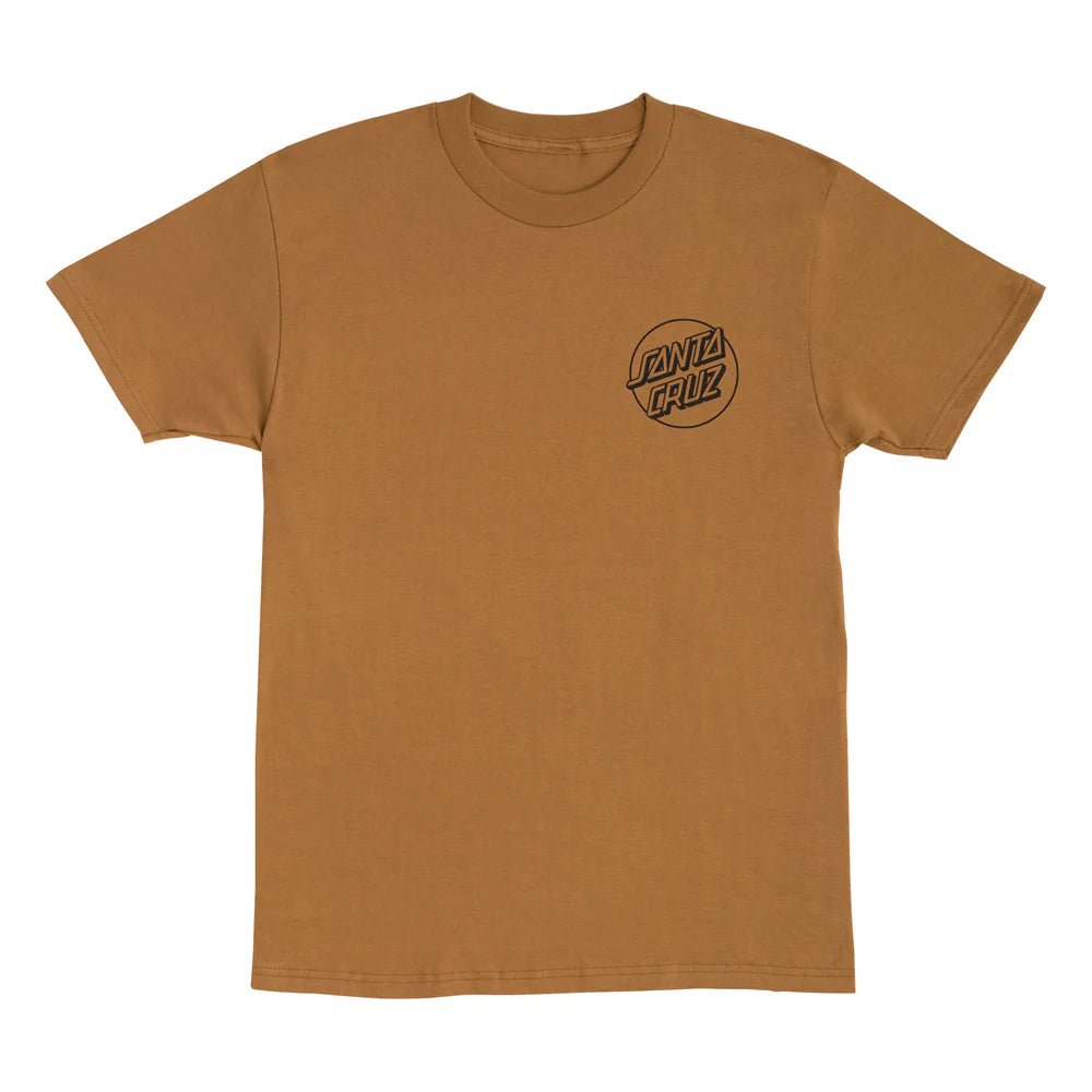 Santa Cruz Opus Dot Heavyweight Brown Sugar S/s Shirt