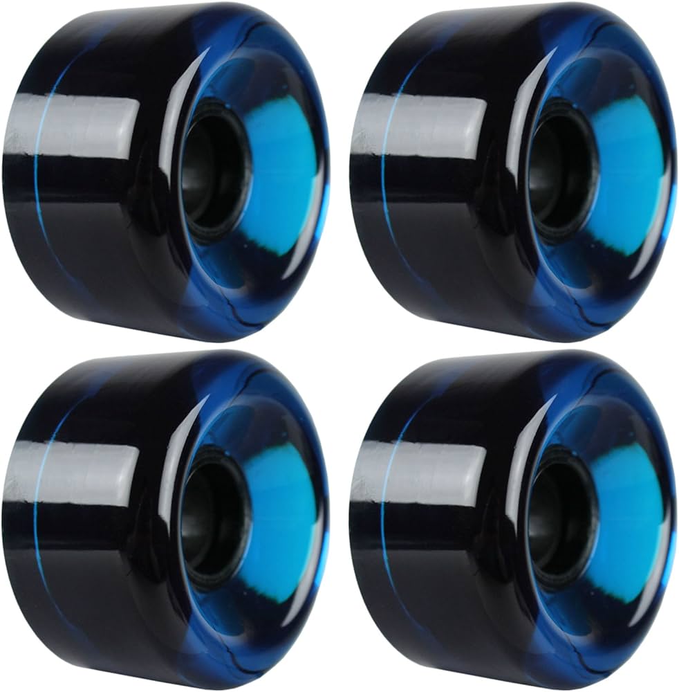 Coyote Blank Clear Blue 65mm Cruiser Skateboard Wheels