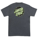 Santa Cruz Vivid Slick Dot Premium Eco Charcoal Heather S/s Shirt