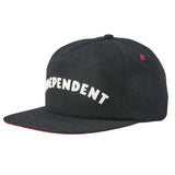 Independent Brigade Unstructured Black Strapback Hat