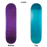 Blank Assorted Stain Skateboard Deck