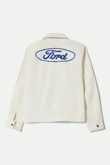 Brixton Ford Number One Wimbledon White Garage Jacket
