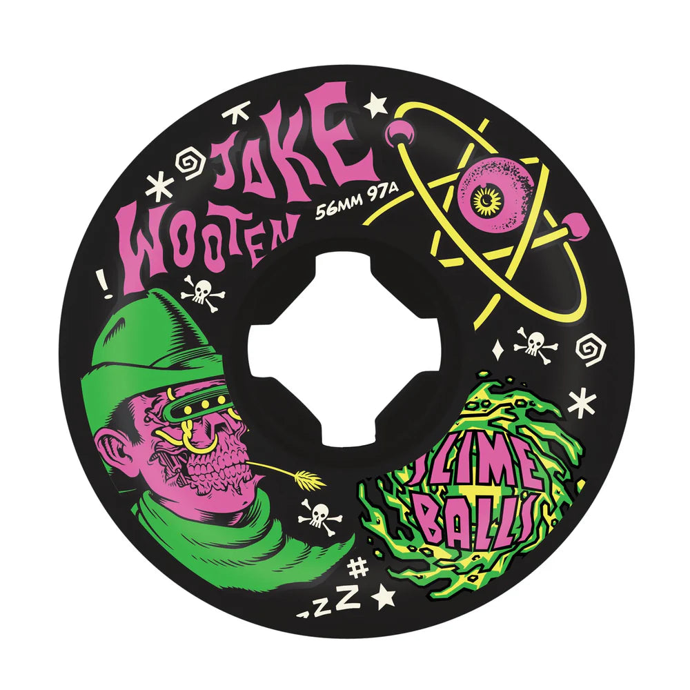 Slime Balls Jake Wooten Fever Dream Vomit Mini Black 56mm 97a Wheels