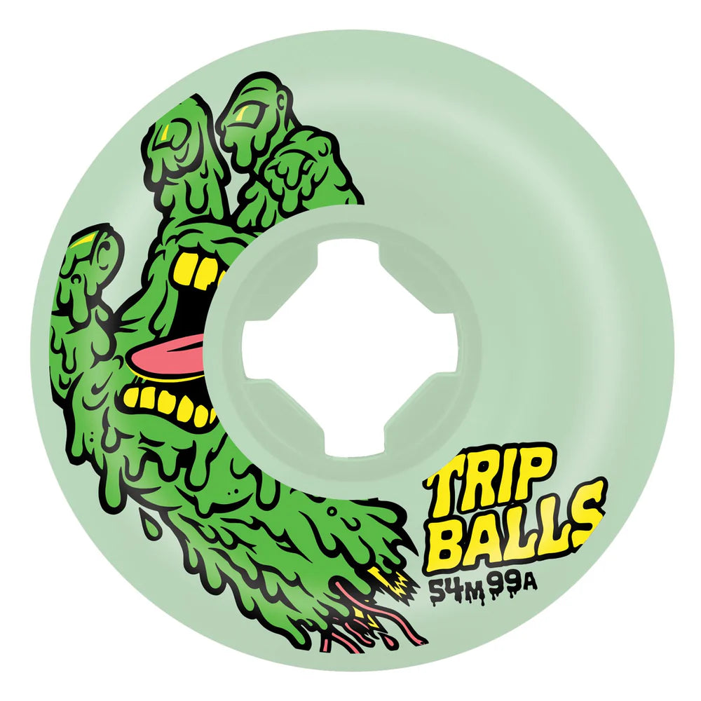 Slime Balls Face Melter Trip Balls Glow In The Dark 54mm 99a Wheels