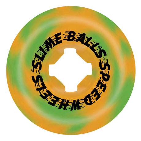 Slime Balls Face Melter Trip Balls Green Orange Swirl 56mm 99a Wheels
