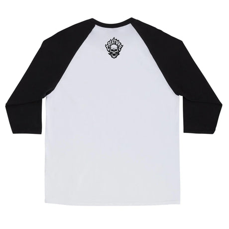 Creature Listen To White/Black Midweight 3/4 Sleeve Shirt