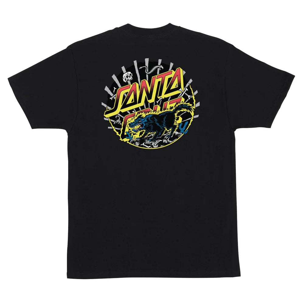 Santa Cruz Kendall Wolf Dot Black Heavyweight S/s Shirt