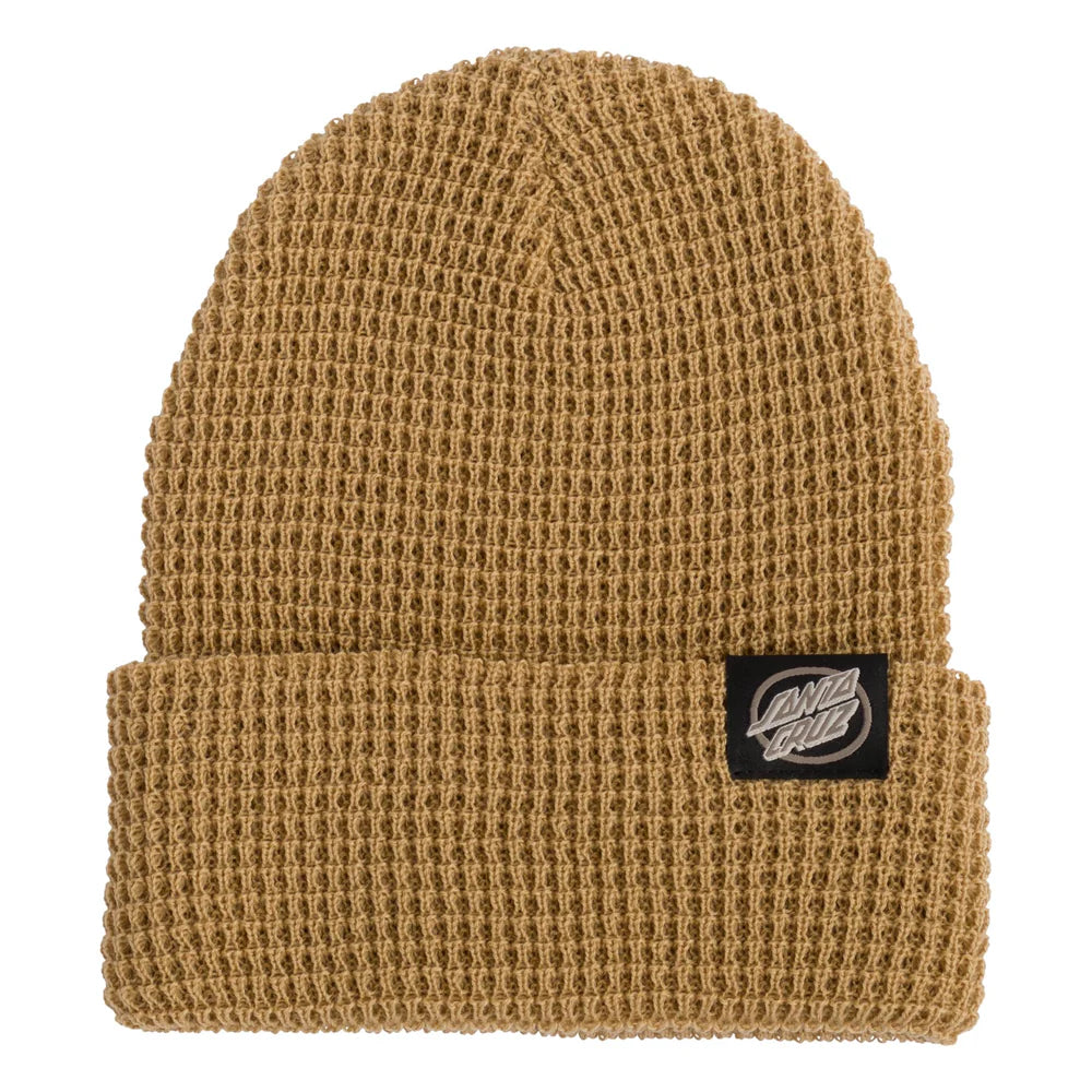 Santa Cruz Simplified MFG Oval Dot Long Shoreman Dark Sand Beanie