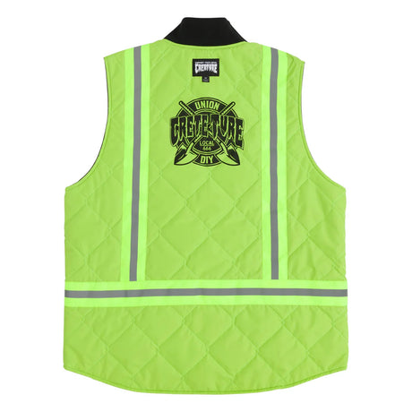 Creature Crete-Ture DIY Asphalt/Neon Green Reversible Work Vest