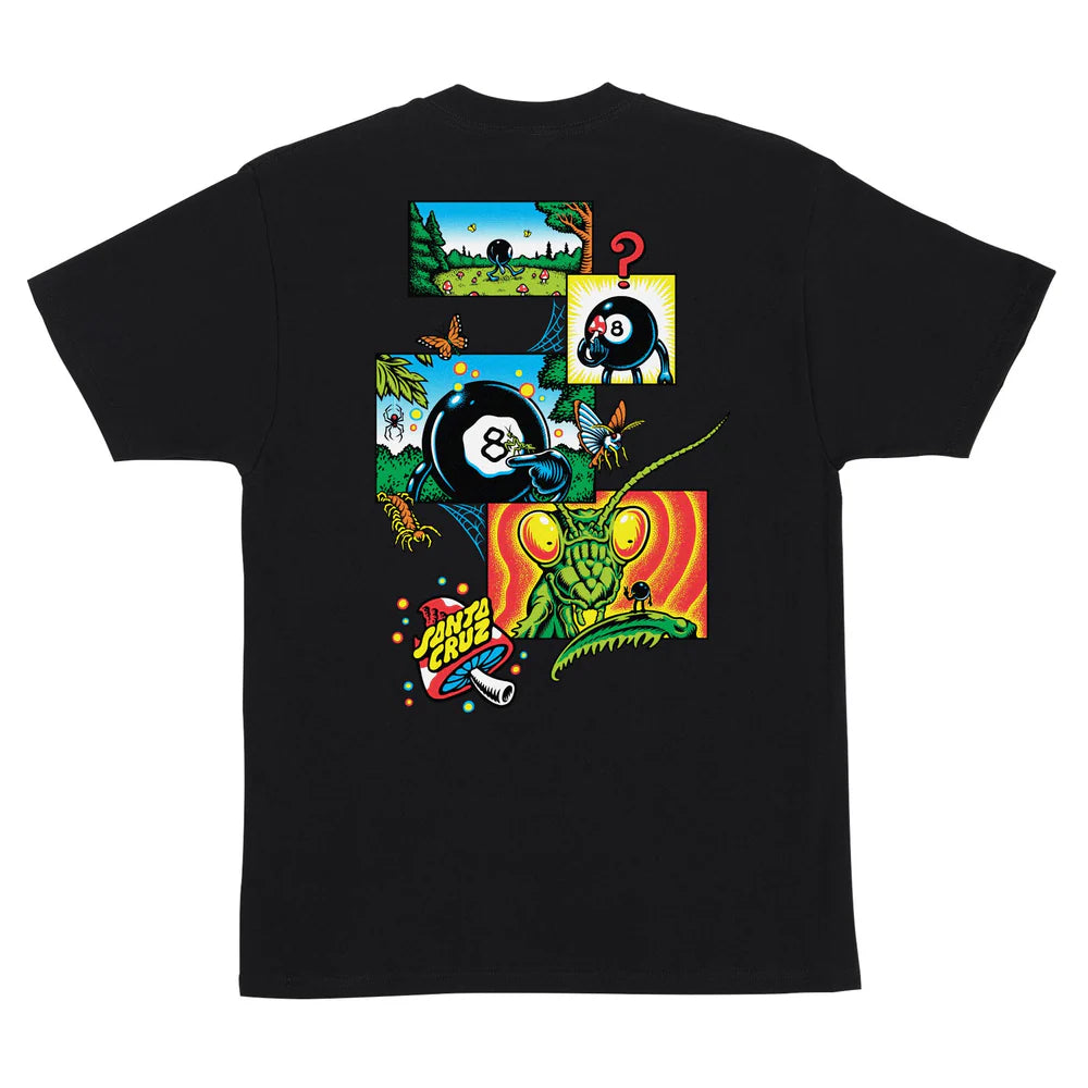 Santa Cruz Winkowski 8Ballr Comic Black Heavyweight S/s Shirt