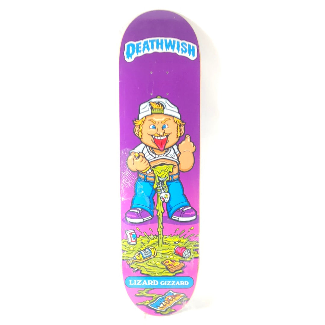 Deathwish Lizard King Cut Open Stomach Graphic Purple/Blue/Green/White/Black Size 8.4 Skateboard Deck