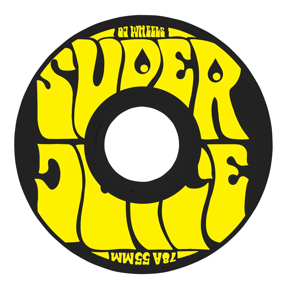 OJ Mini Super Juice Black/Yellow 78a 55mm Cruiser Wheels