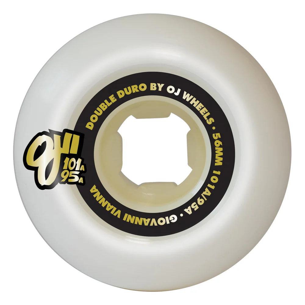 OJ Giovanni Vianna High Roller Double Duro White Mini Combo 56mm 101a/95a Wheels