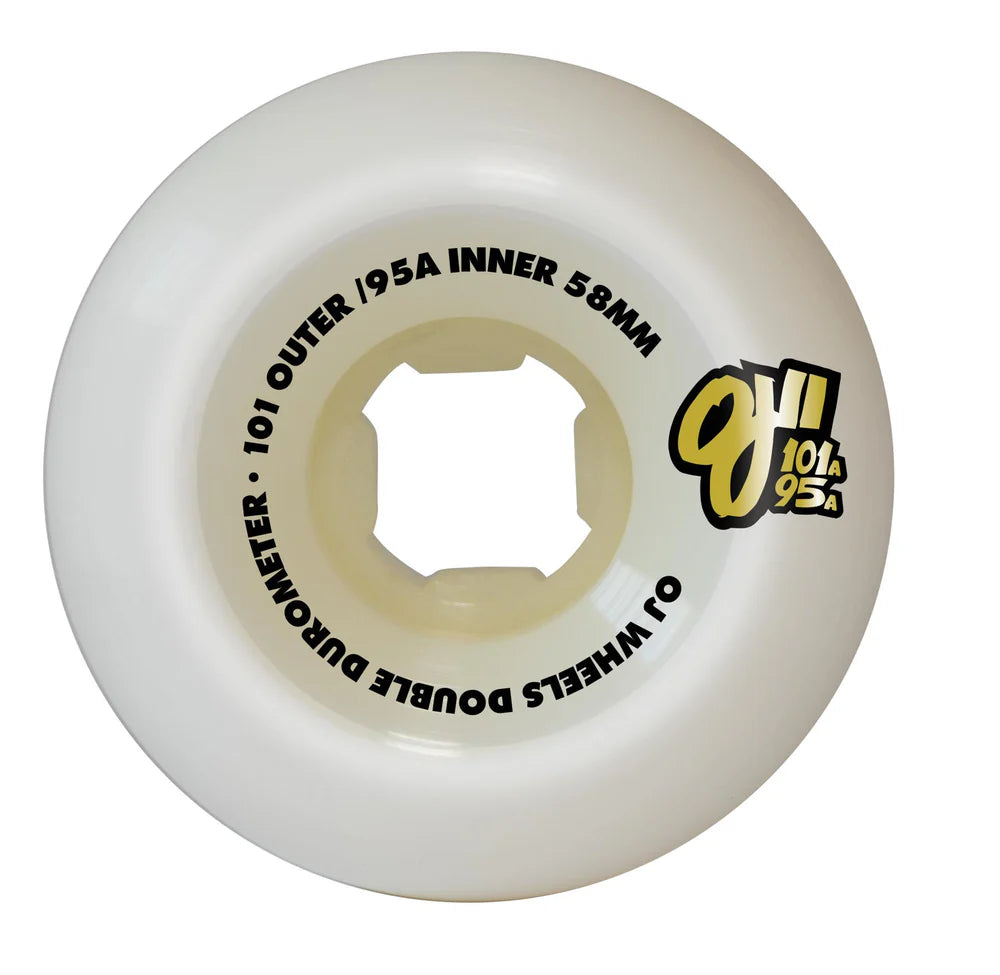 OJ Double Duro White Mini Combo 58mm 101a/95a Wheels