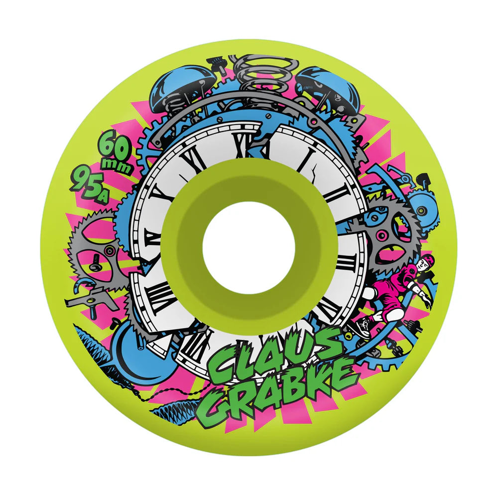 Slime Balls Claus Grabke Reissue Vomits Neon Green 95a 60mm Skateboard Wheels