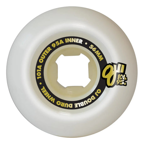 OJ Milton Gold Skeletons Double Duro White Mini Combo 56mm 101a/95a Wheels