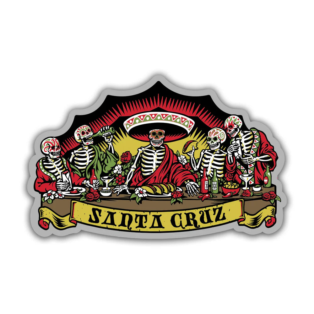 Santa Cruz Guzman Dead Diners 4.25" x 3" Sticker