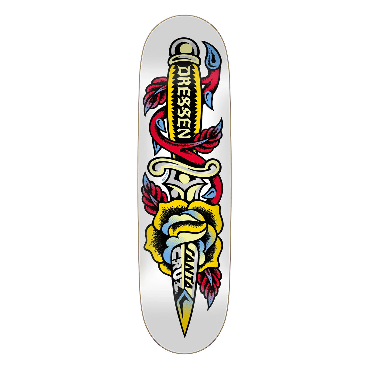 Santa Cruz Dressen Rose Dagger Pro 8.7" Skateboard Deck