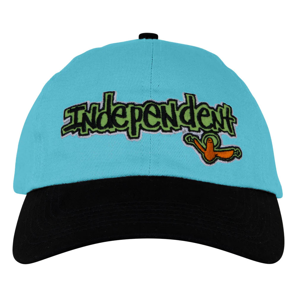 Independent Gonz Bar Stone Blue/Black Unstructured Strapback Dad Hat